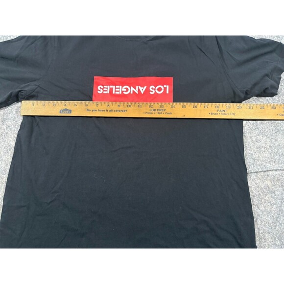 Air Jordan Shirt Mens Black Jump Man Los Angeles Logo Basketball Athletic Sz L - Picture 5 of 10